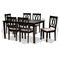 Baxton Studio Reneau Sand Upholstered Espresso Wood 7-Piece Dining Set 162-10527-10519 - alternate 3